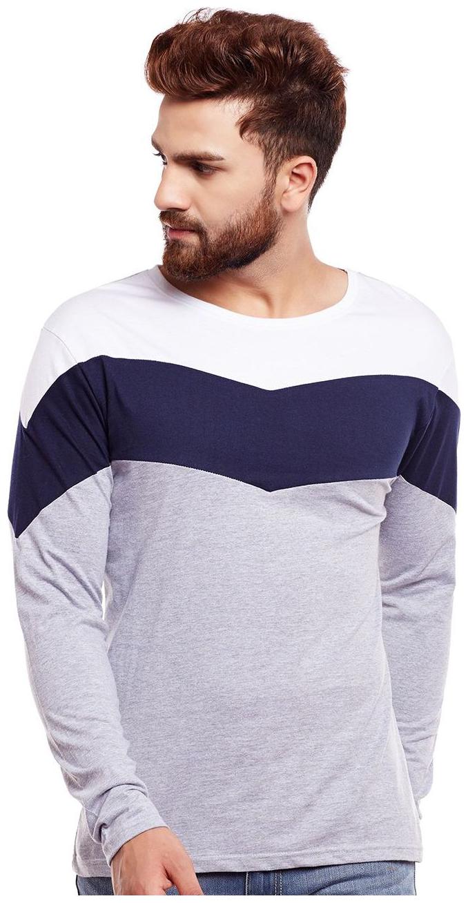 

THE DRY STATE Men Grey Slim fit Cotton Round neck T-Shirt - Pack Of 1