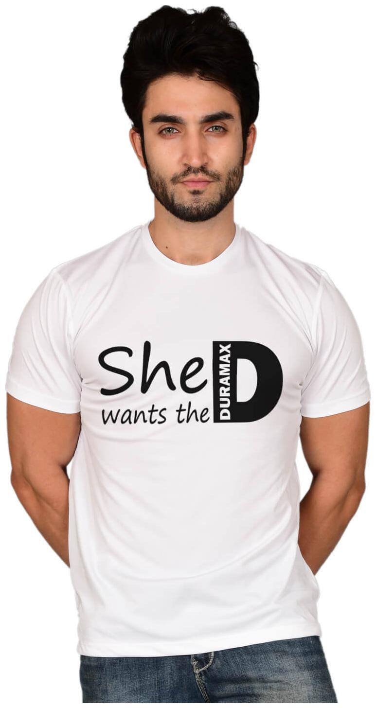 

baluchi Men White Regular fit Cotton Polyester Round neck T-Shirt - Pack Of 1