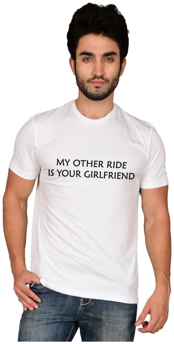 

baluchi Men White Regular fit Cotton Polyester Round neck T-Shirt - Pack Of 1