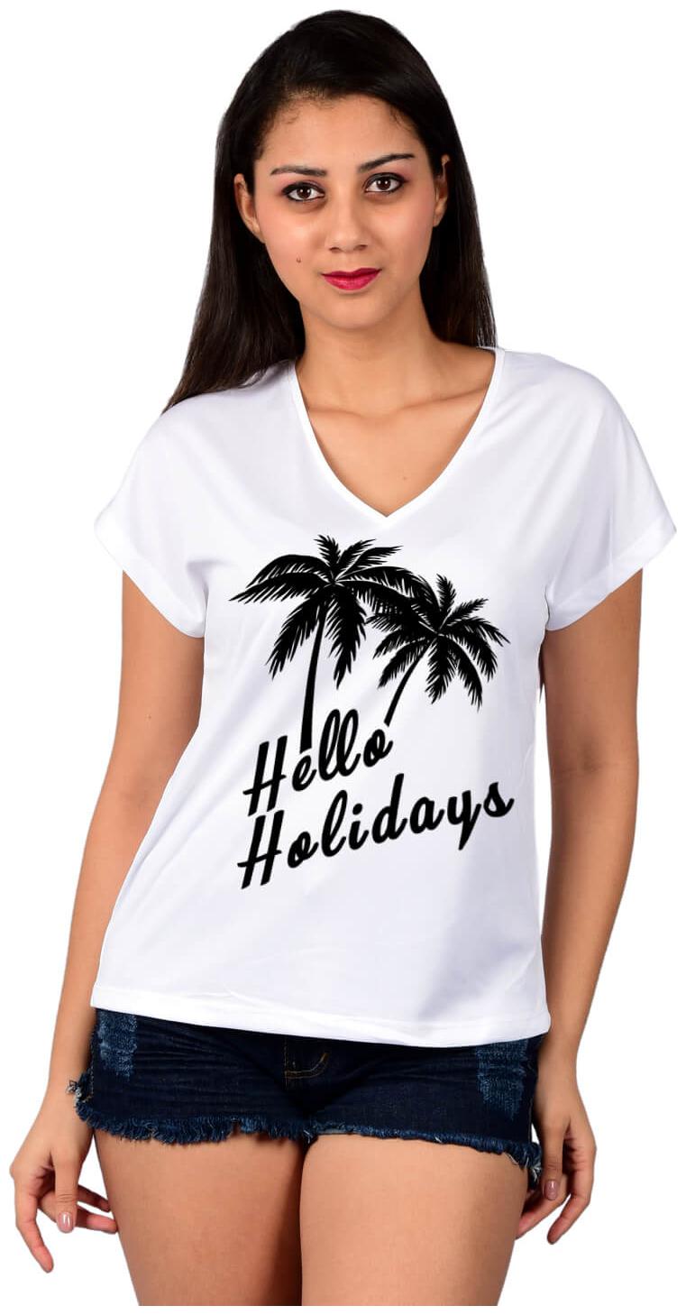 

The Hello Holidays Printed Graphic Tee