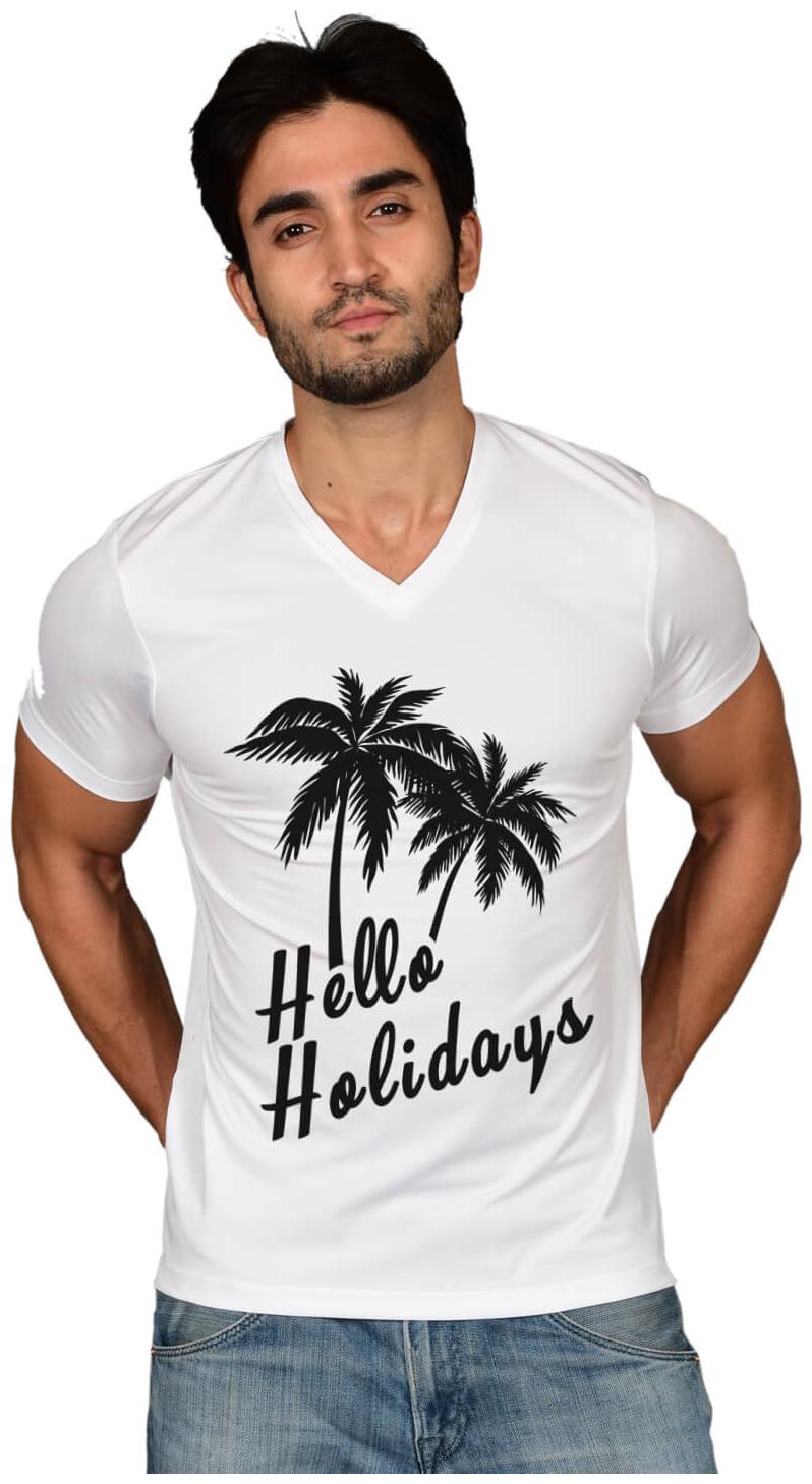 

The Hello Holidays Printed Graphic Tee
