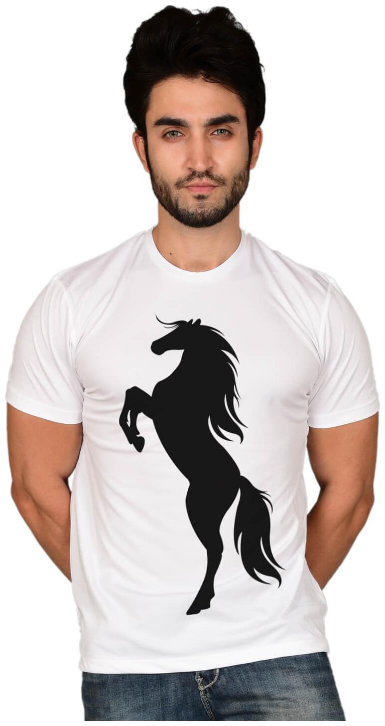 

baluchi Men White Regular fit Cotton Polyester Round neck T-Shirt - Pack Of 1