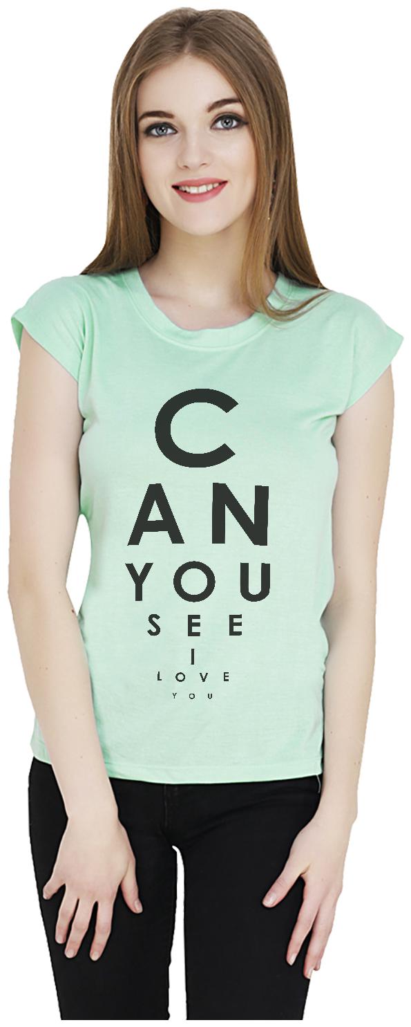 

baluchi Women Green Regular fit Round neck Cotton T shirt