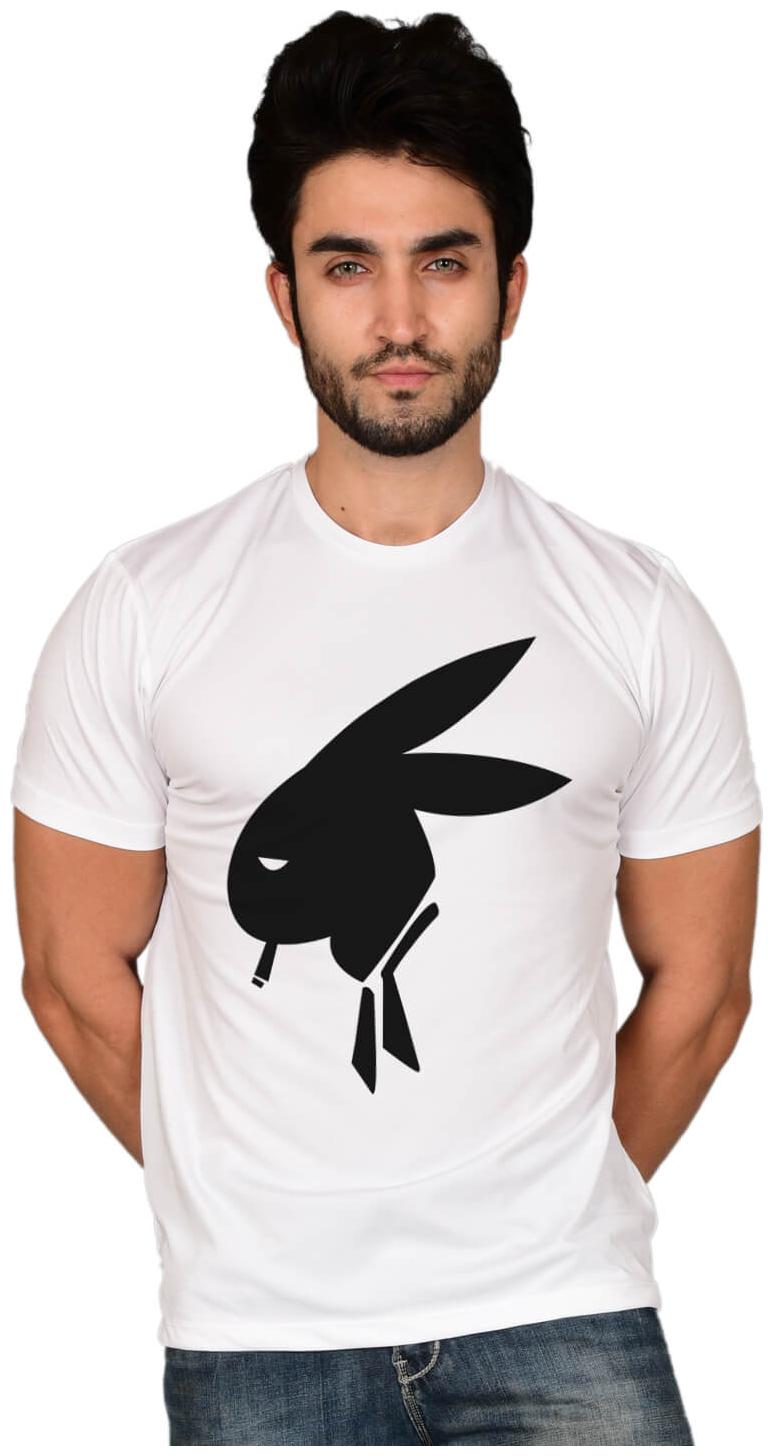 

baluchi Men White Regular fit Cotton Polyester Round neck T-Shirt - Pack Of 1