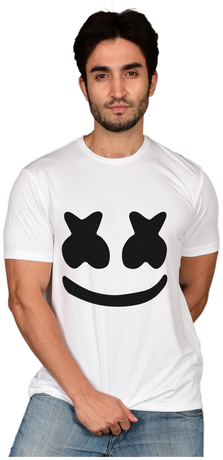 

baluchi Men White Regular fit Cotton Polyester Round neck T-Shirt - Pack Of 1