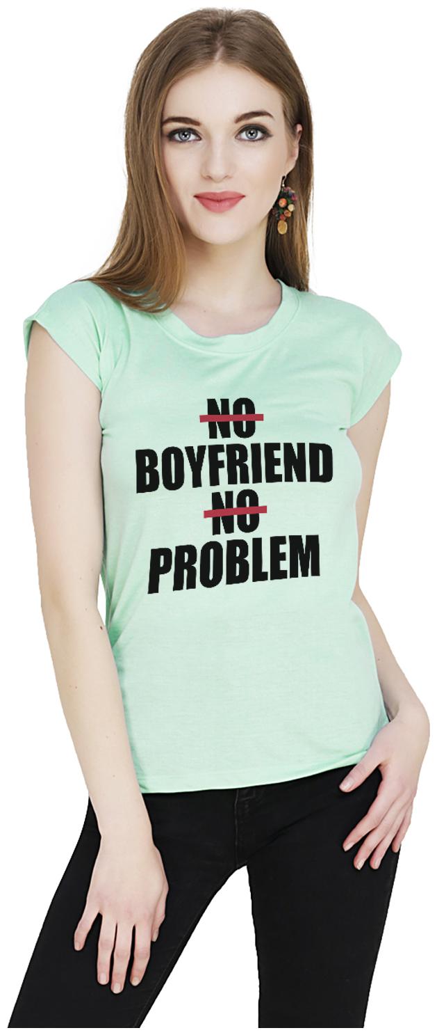 

baluchi Women Green Regular fit Round neck Cotton T shirt