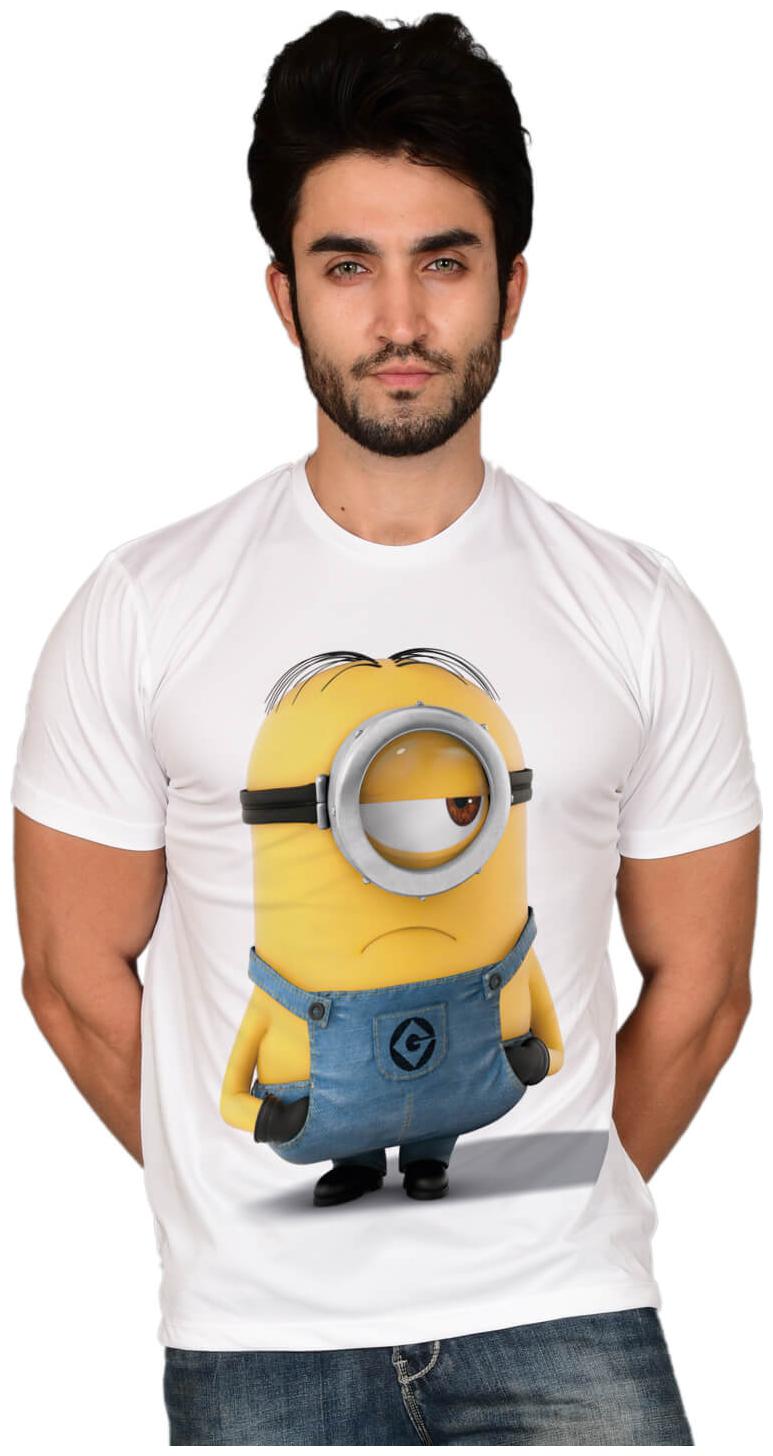 

baluchi Men White Regular fit Cotton Polyester Round neck T-Shirt - Pack Of 1