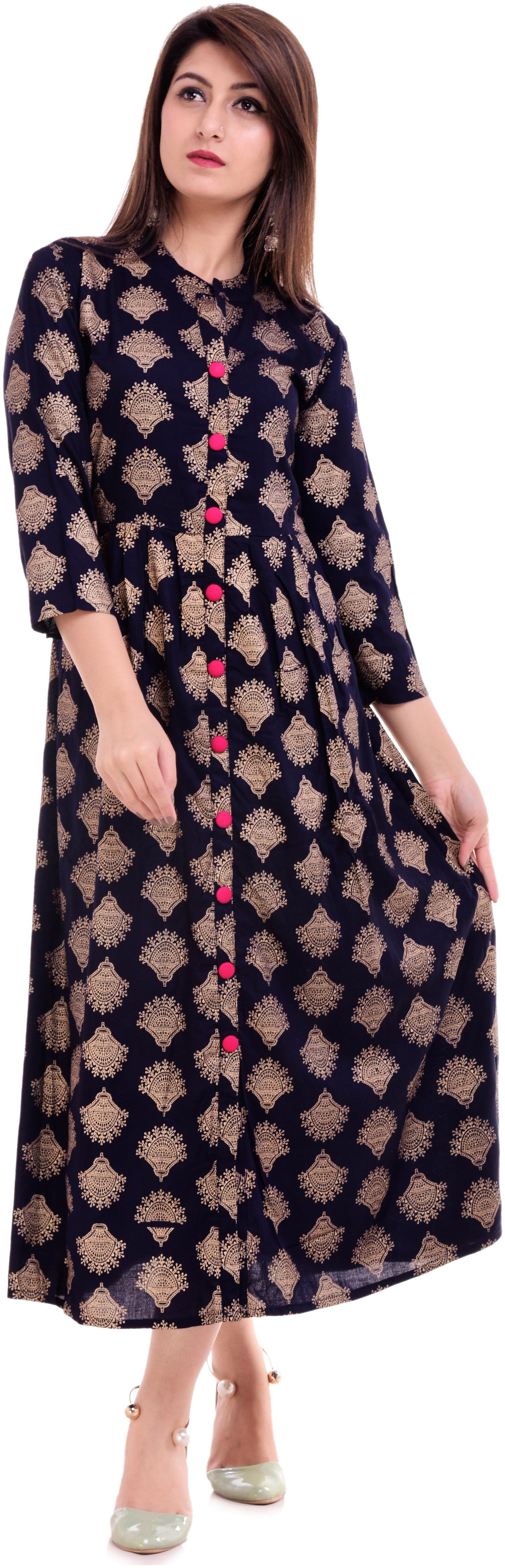 

The Style Story Casual Gold Printed Women Kurti