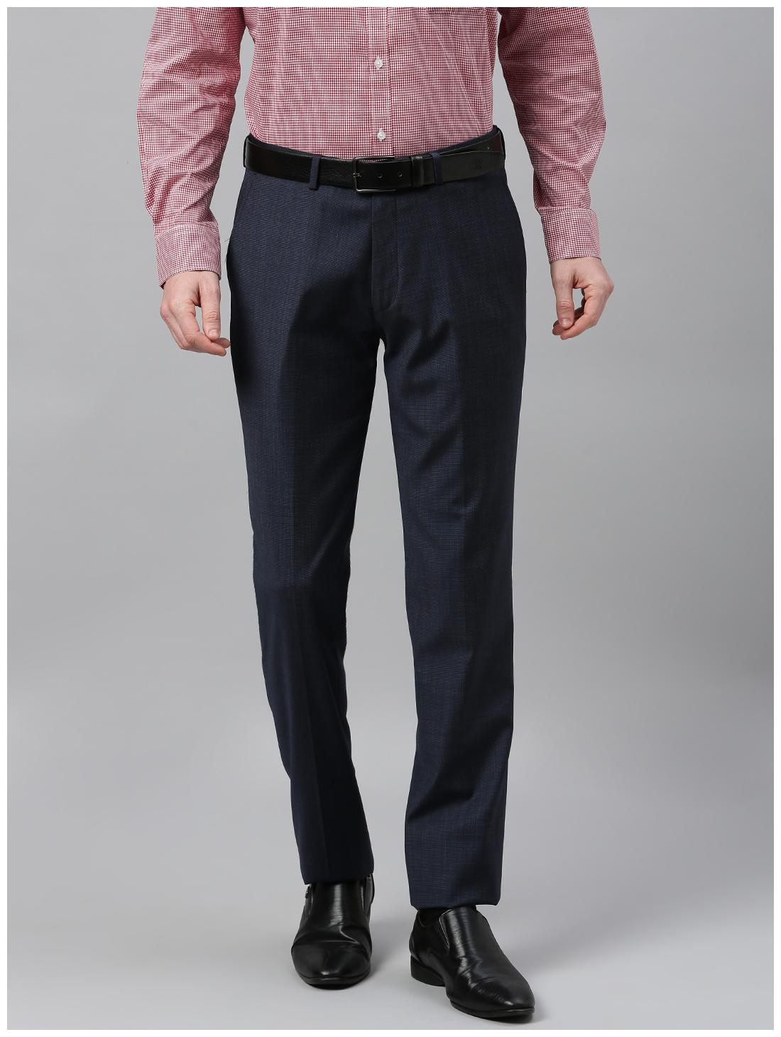 

Theme Men Solid Slim Fit Formal Trouser - Blue