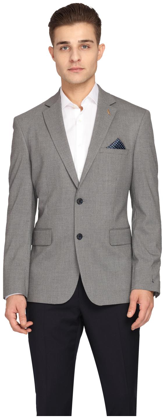 

Theme Men Grey Checked Regular fit Single Breasted Blazer