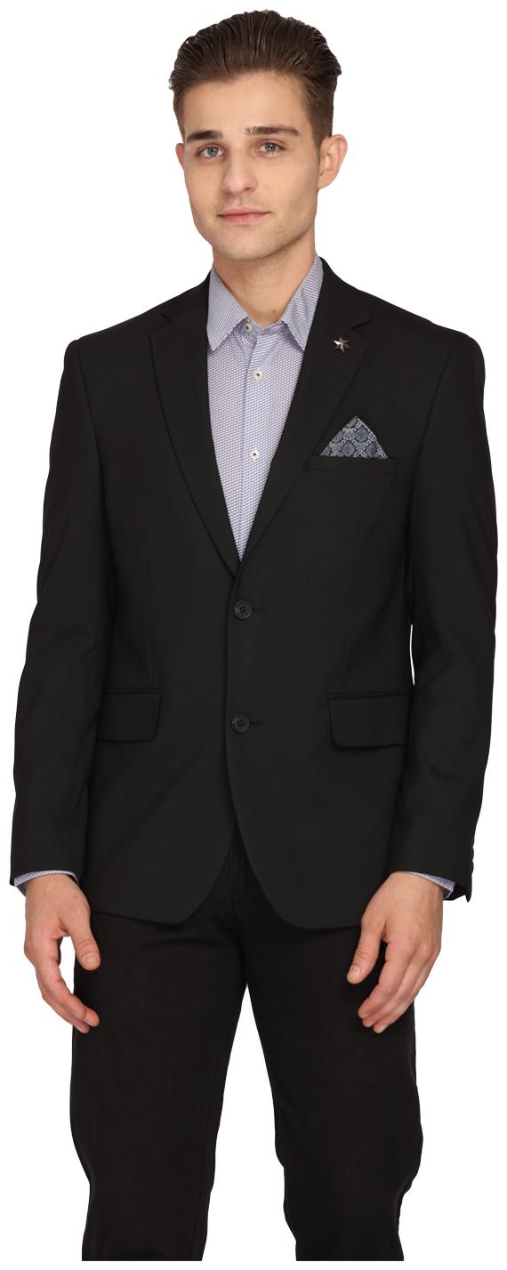 

Theme Men Black Solid Regular fit Single Breasted Blazer