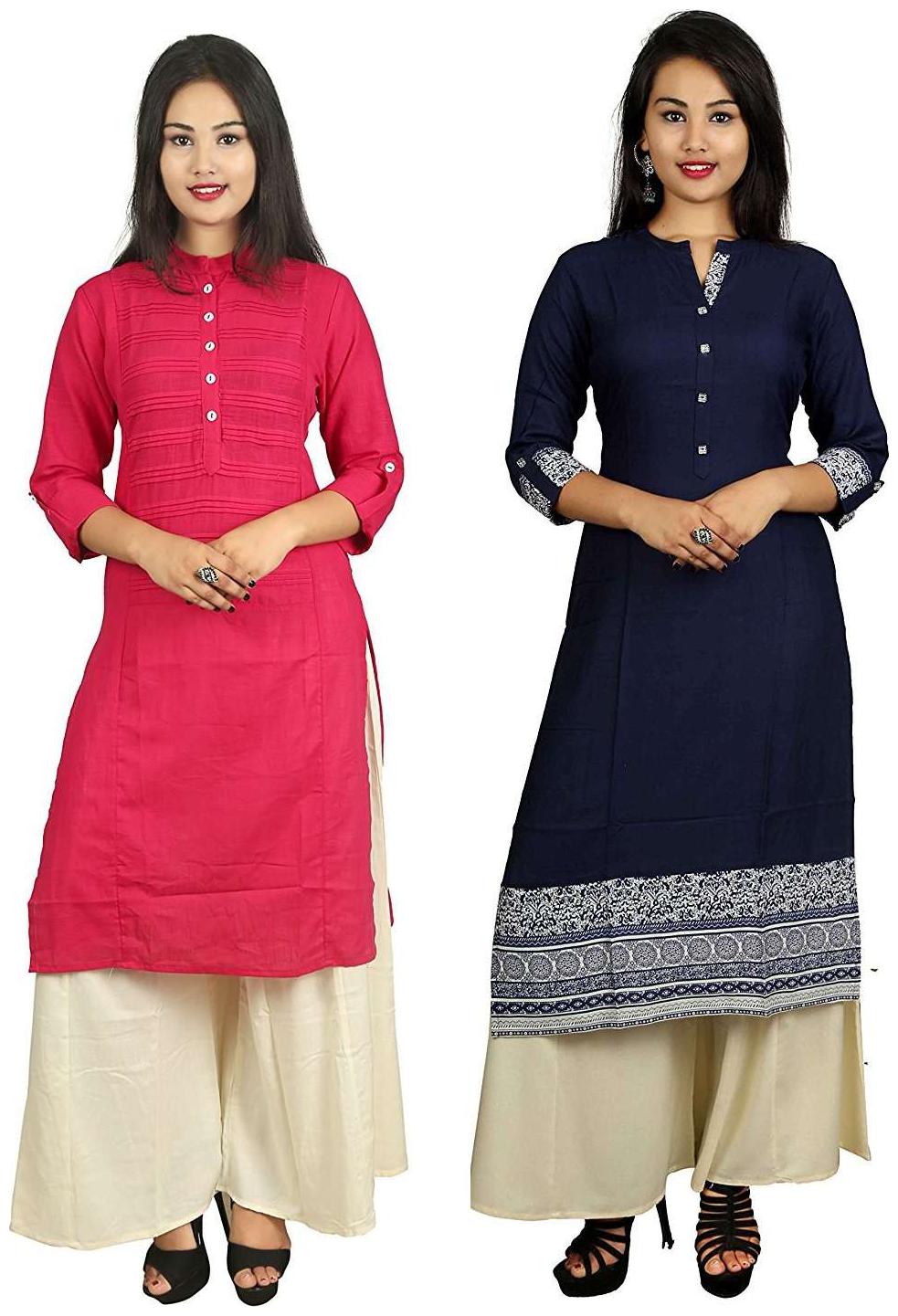 

V Brown Women Multi Solid Straight Kurta