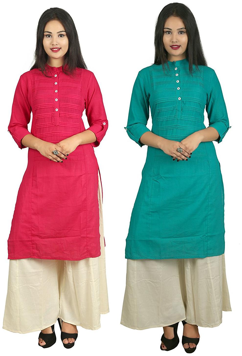 

V Brown Women Multi Solid Straight Kurta