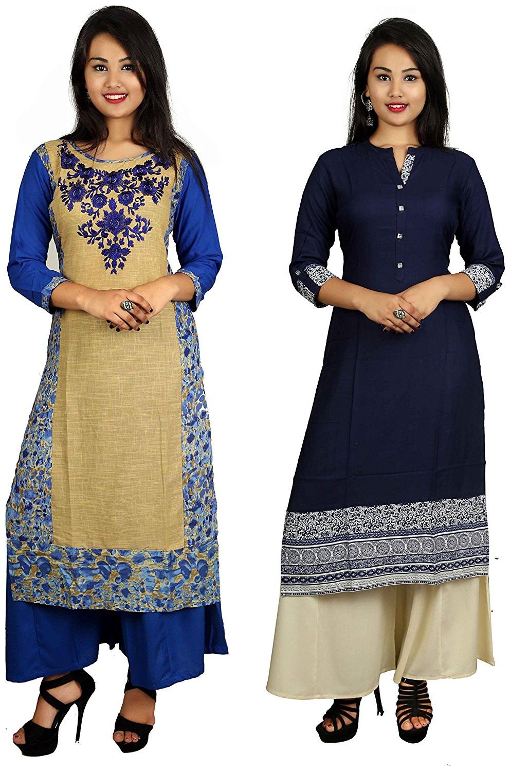 

V Brown Women Multi Solid Straight Kurta