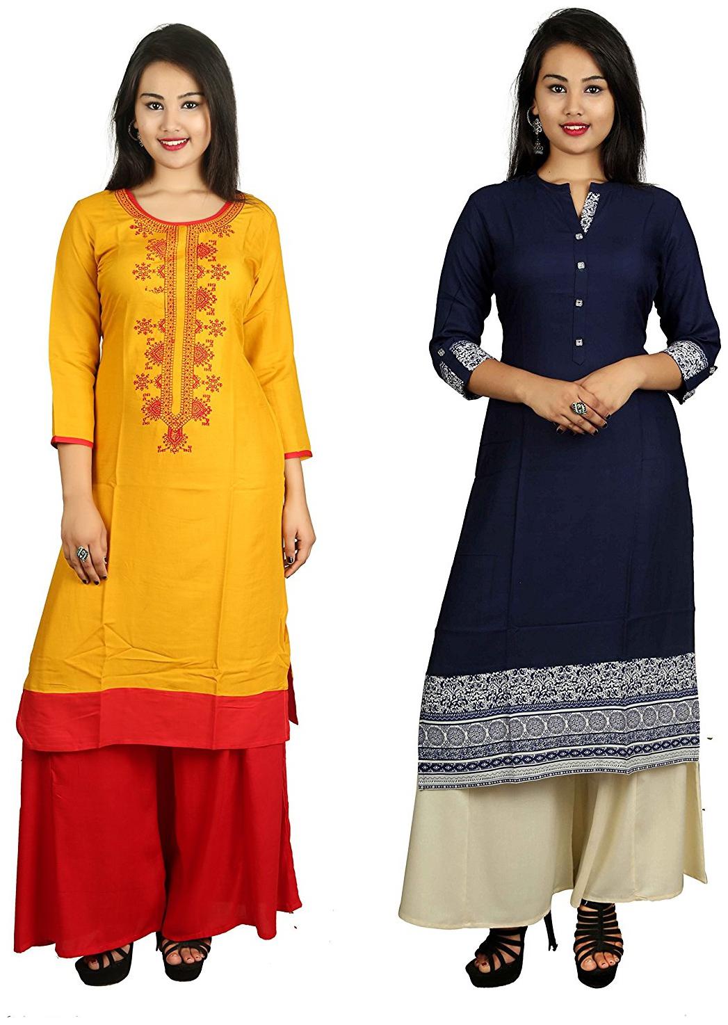 

V Brown Women Multi Solid Straight Kurta