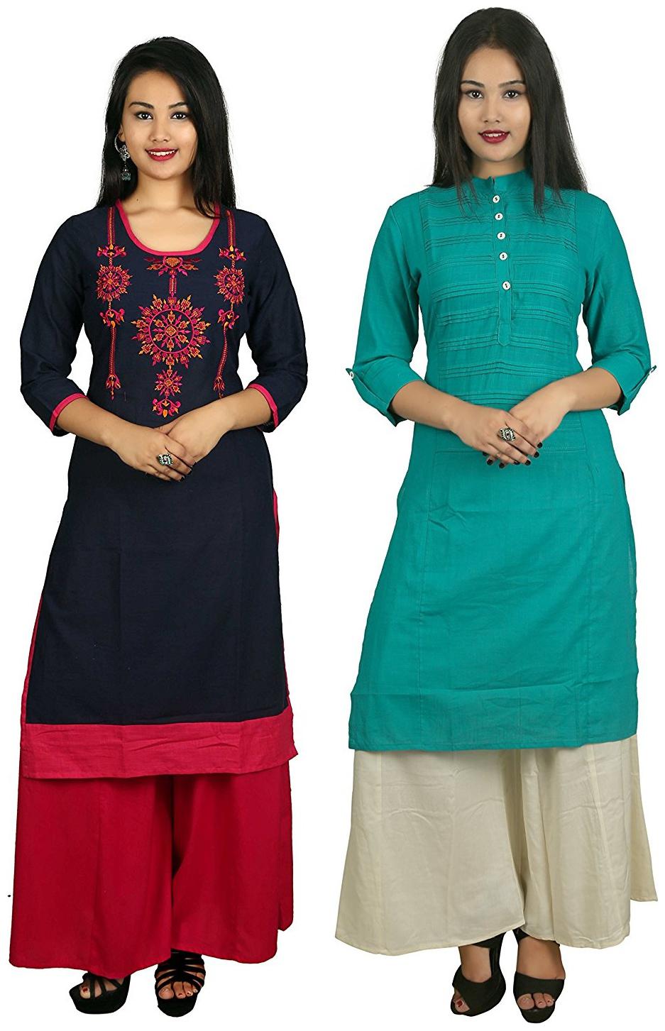 

V Brown Women Multi Solid Straight Kurta