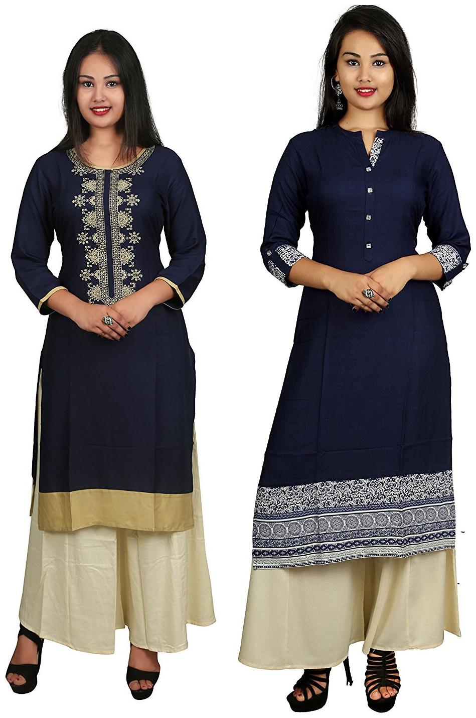 

V Brown Women Multi Solid Straight Kurta