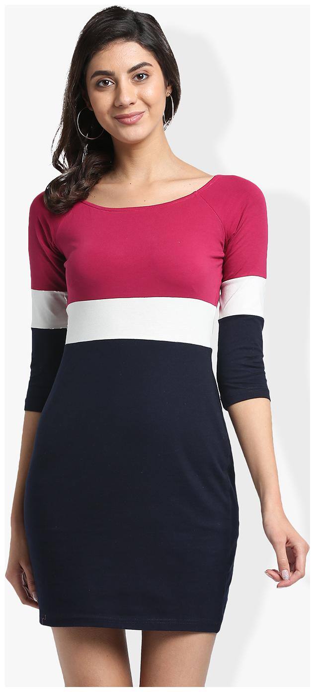 Trend Arrest Blue Solid Bodycon dress