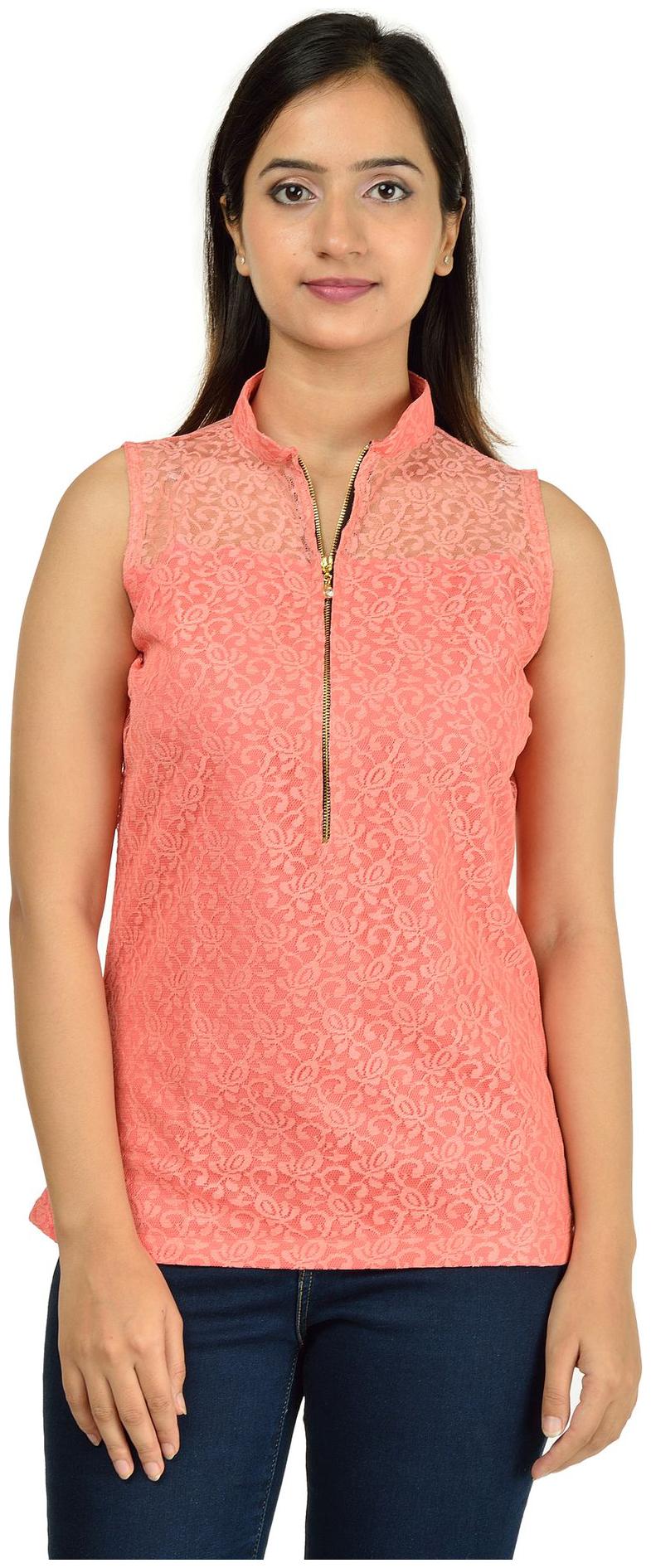 

Timbre Women Printed Regular top - Pink
