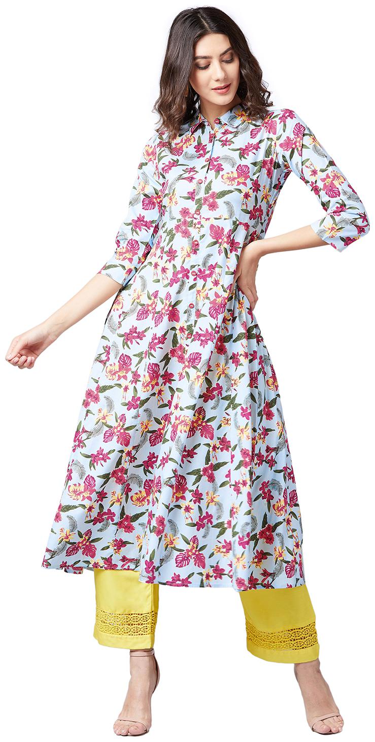 

Tissu Rayon Multi Kurta