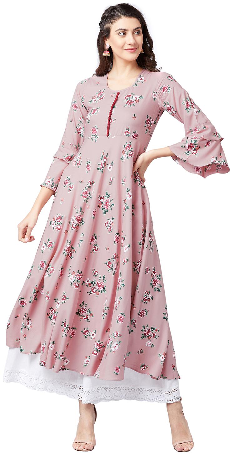 

Tissu Rayon Pink Kurta
