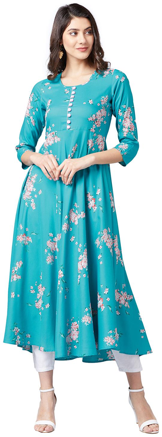 

Tissu Rayon Turquoise Kurta