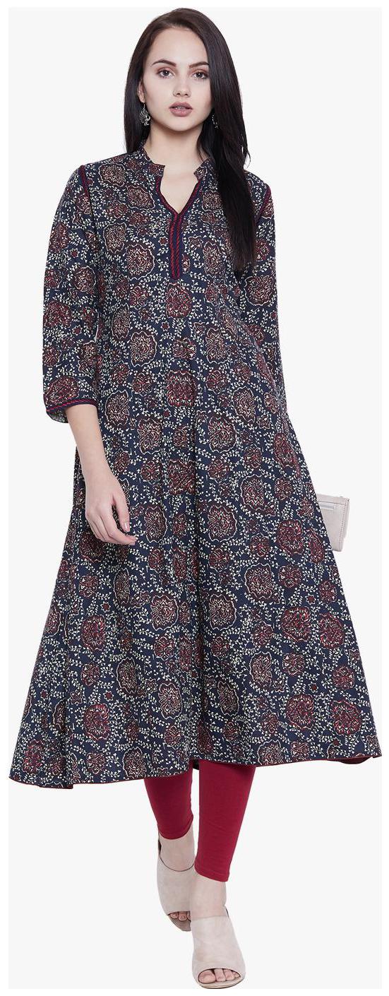 

Tissu Women Multi Ethnic Motifs Anarkali Kurta