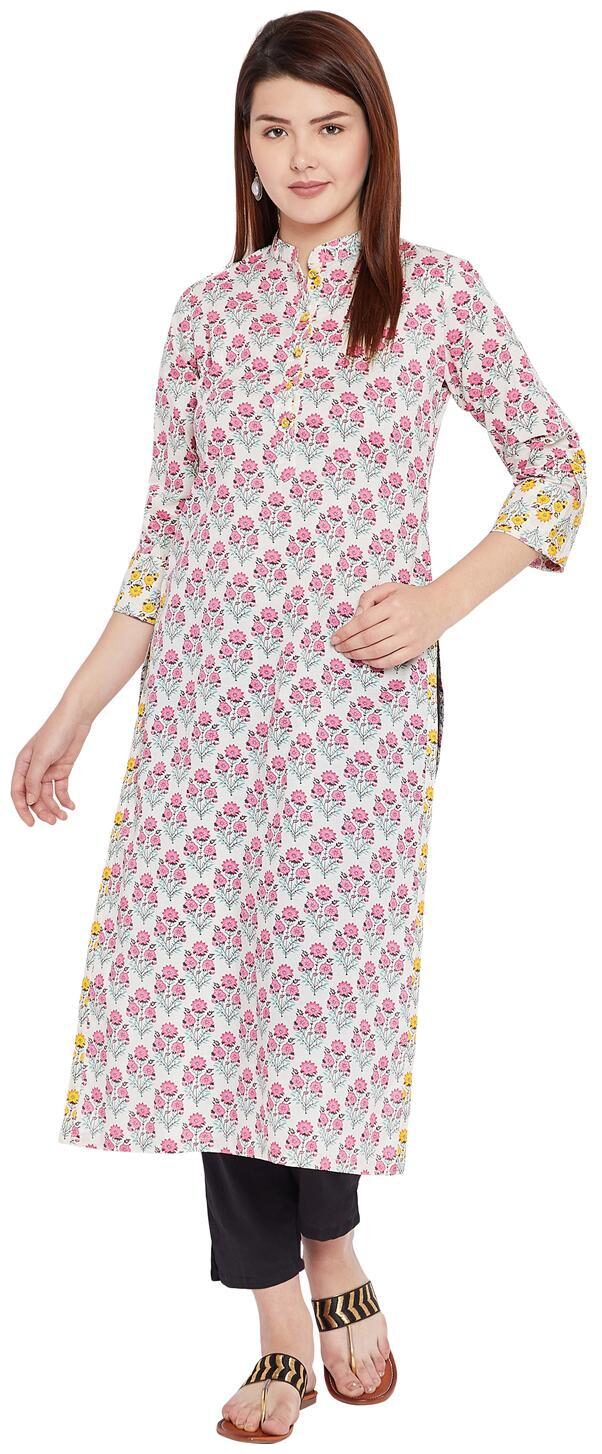 

Tissu Women Multi Floral Straight Kurta