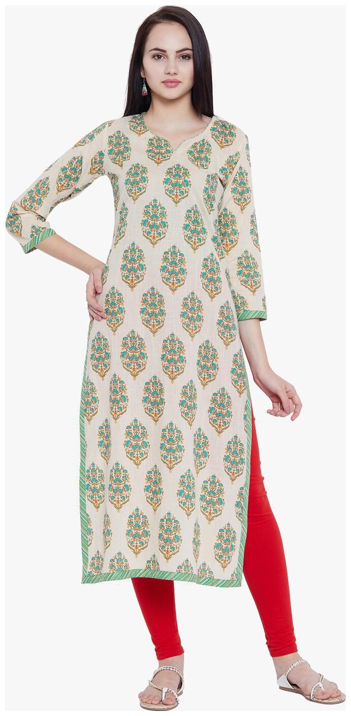 

Tissu Women Multi Floral Straight Kurta
