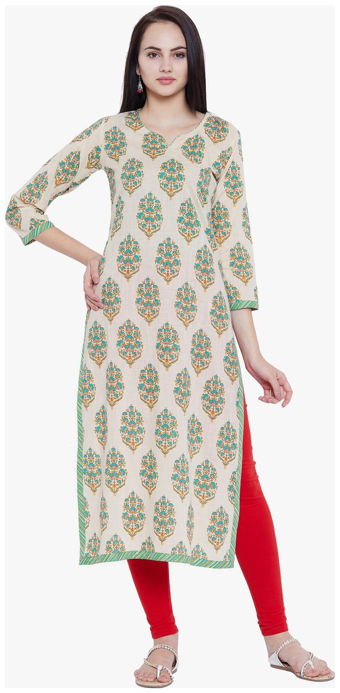 

Tissu Women Multi Floral Straight Kurta
