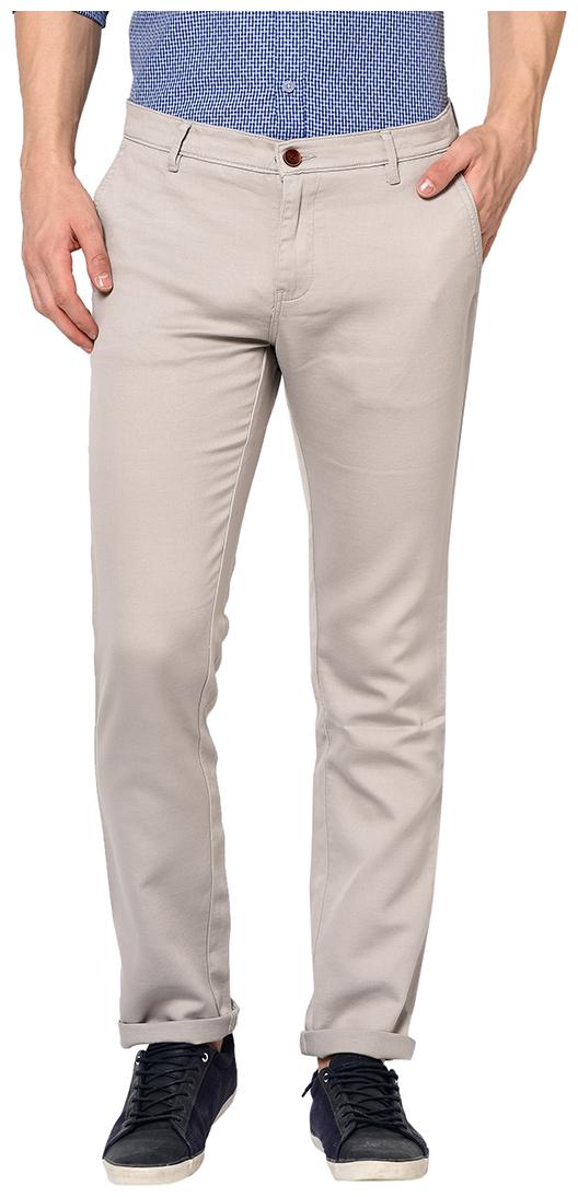 

Tng Men Solid Regular Fit Formal Trouser - Beige