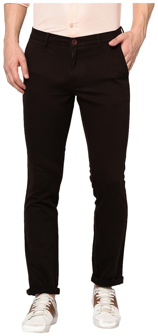 

Tng Men Solid Regular Fit Formal Trouser - Black