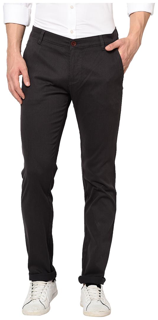 

Tng Men Solid Regular Fit Formal Trouser - Grey