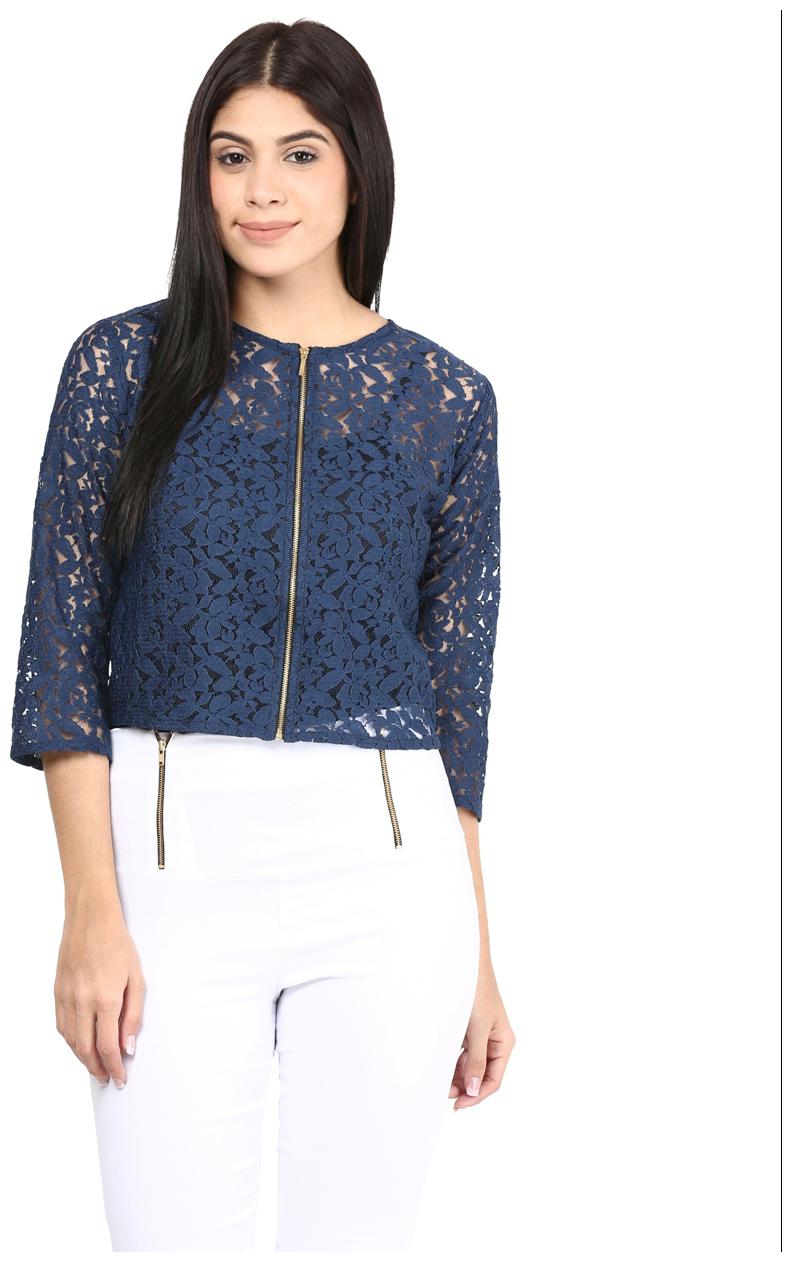 

Mayra Women Polka dots Regular top - Blue
