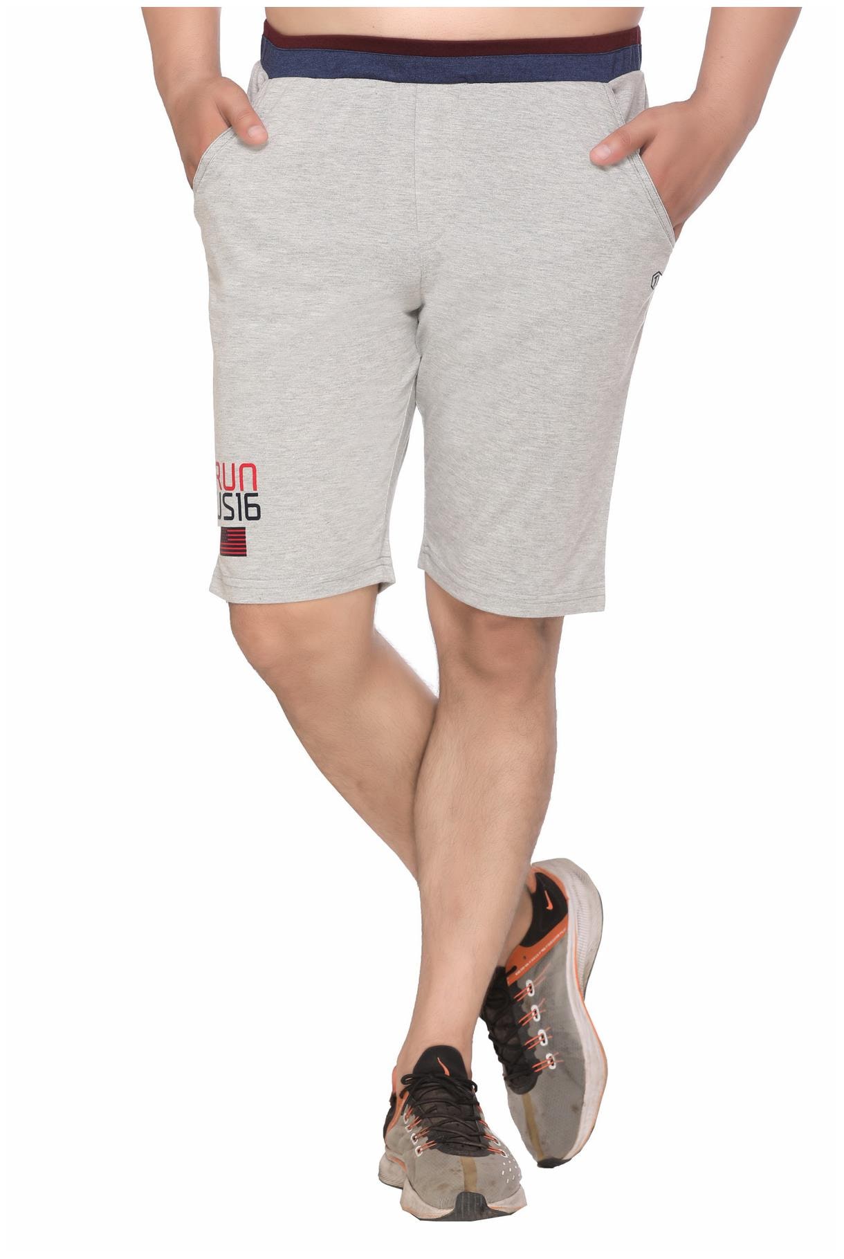 

TOPLUCK Men Grey Regular Fit Regular Shorts