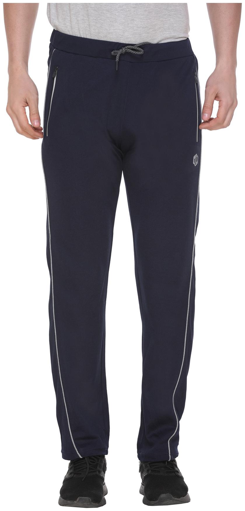 

TOPLUCK Men Navy blue Solid Regular fit Track pants