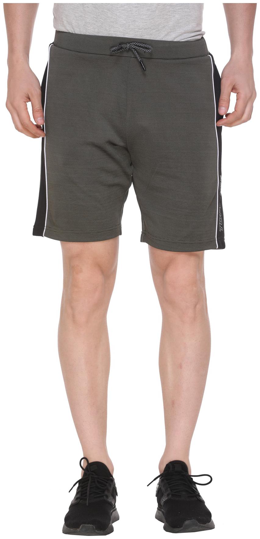 

TOPLUCK Polyester Grey Color Shorts For Men