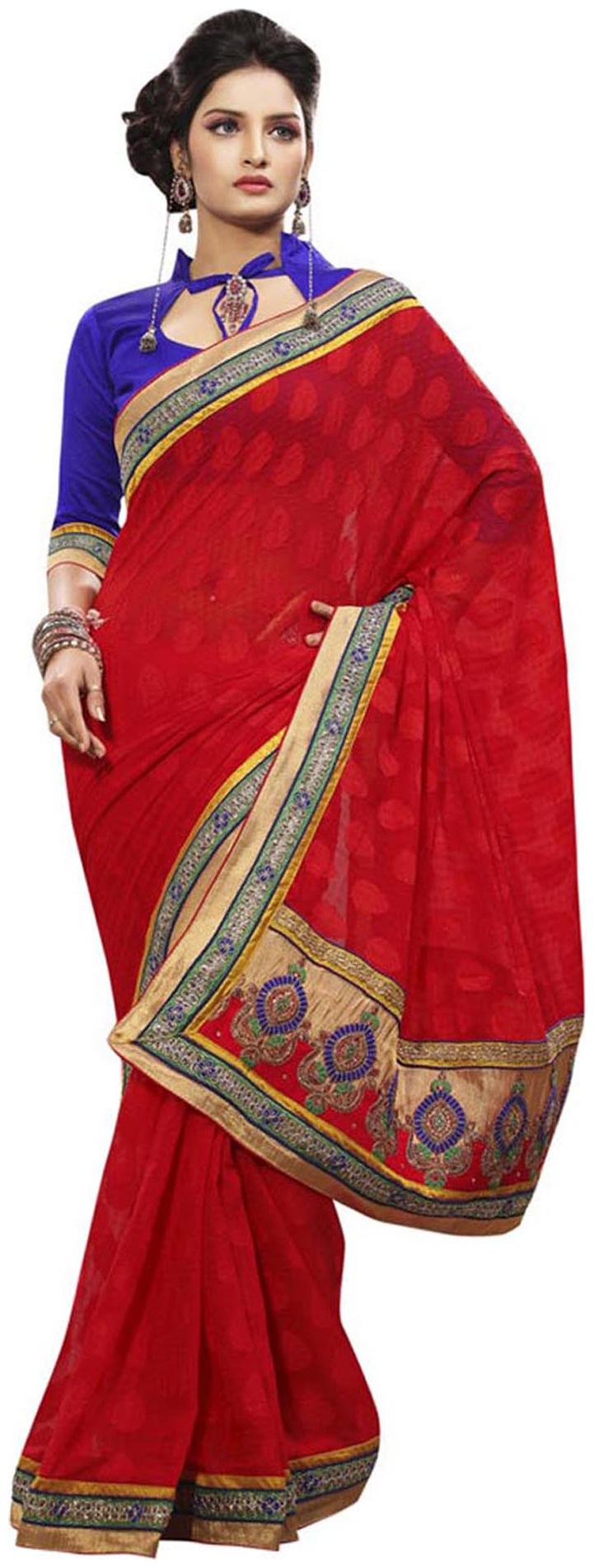 

Touch Trend Marble Jacquard Partywear Saree