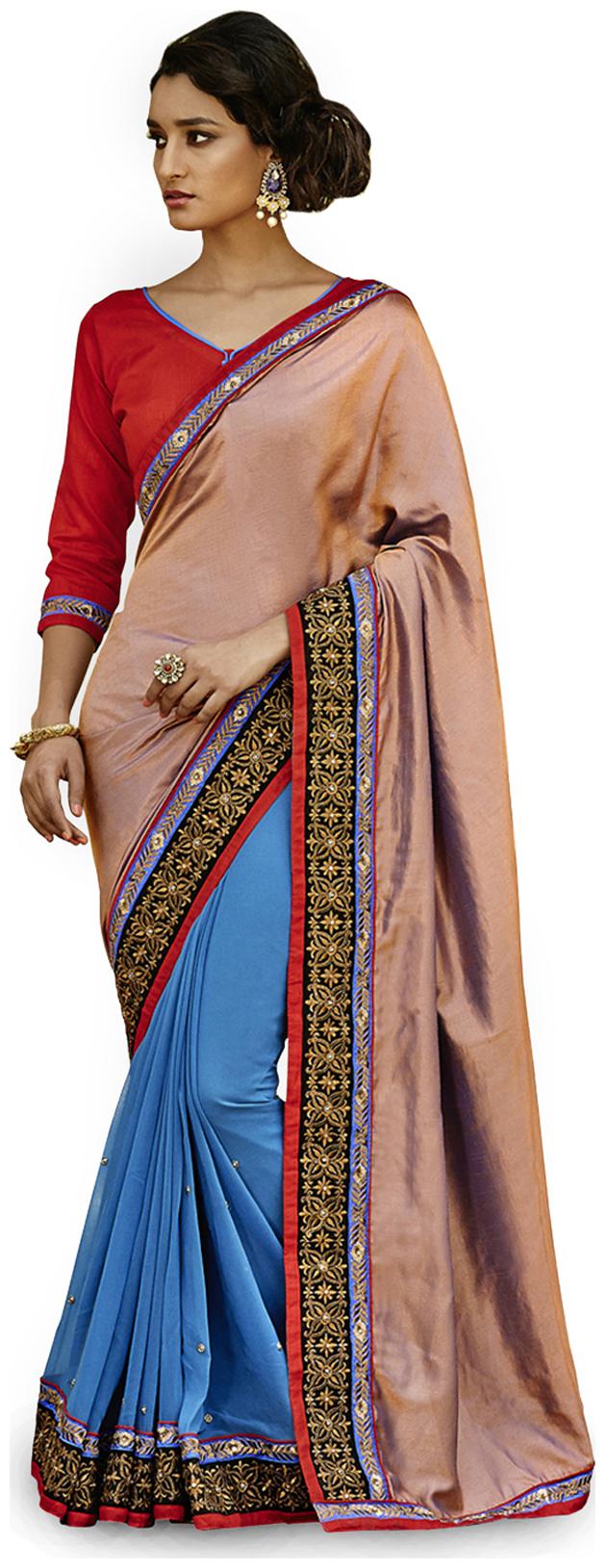 

Touch Trends Multi Art Silk Saree