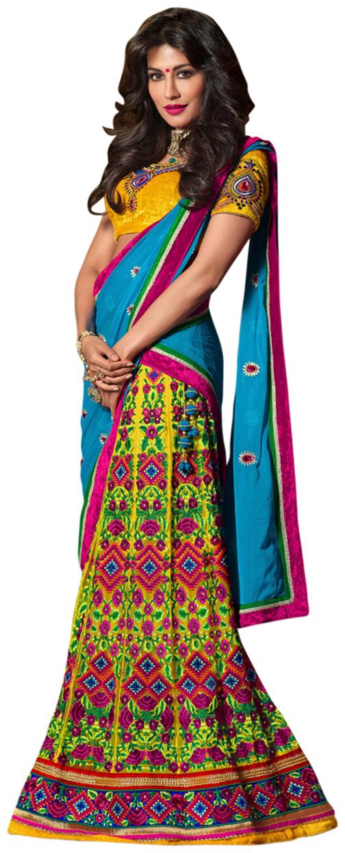 

Touch Trends Multi Net Lehenga
