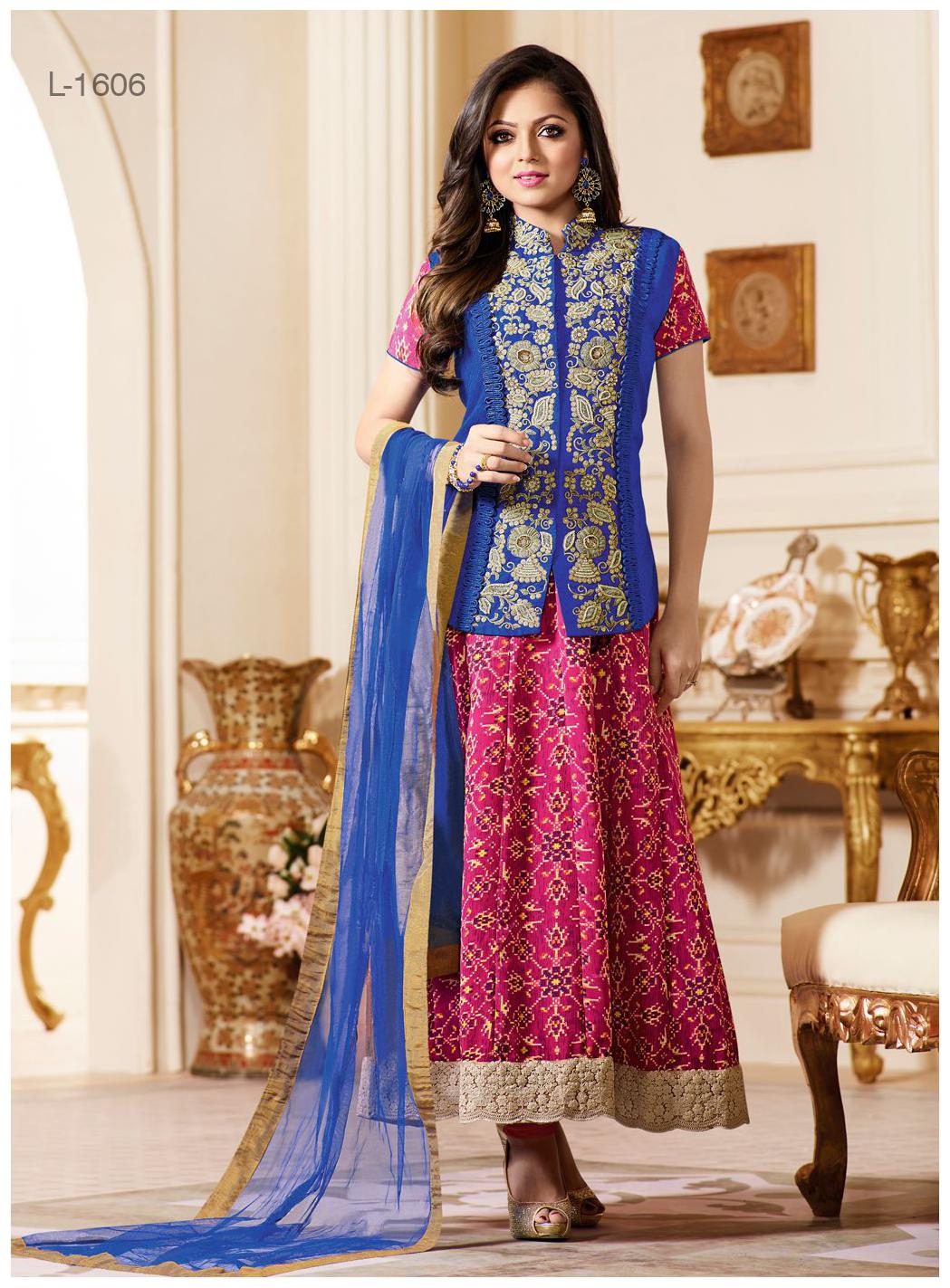 

Touch Trends Fuchsia Exclusive Designer Party Wear Salwar Suit
