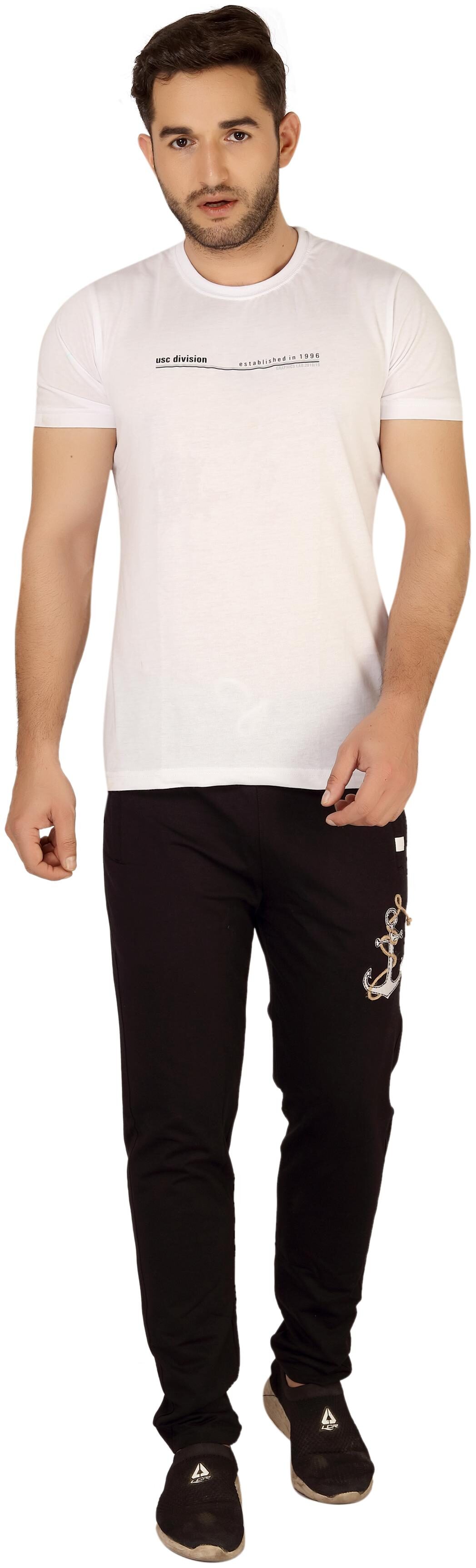 

WINOUT Men Black Solid Slim fit Track pants