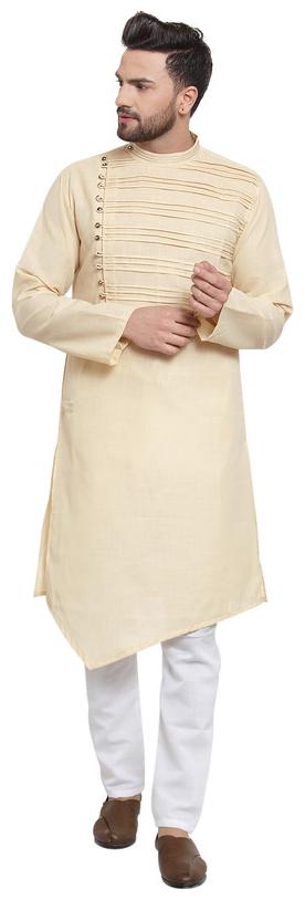 

TREEMODA Beige Solid Kurta and Pyjamas