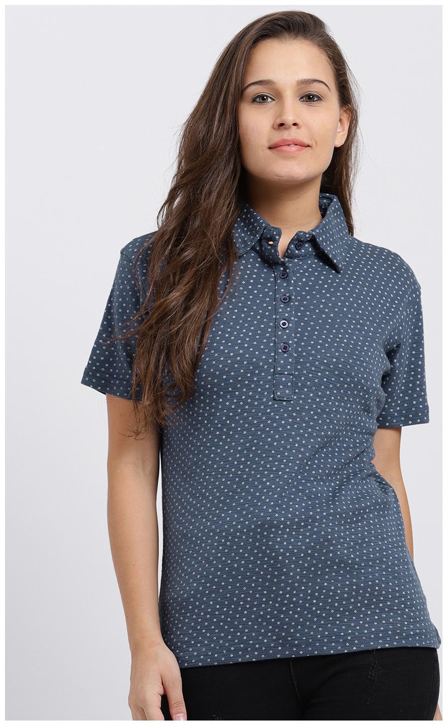

Trend Arrest Women Printed Regular top - Blue