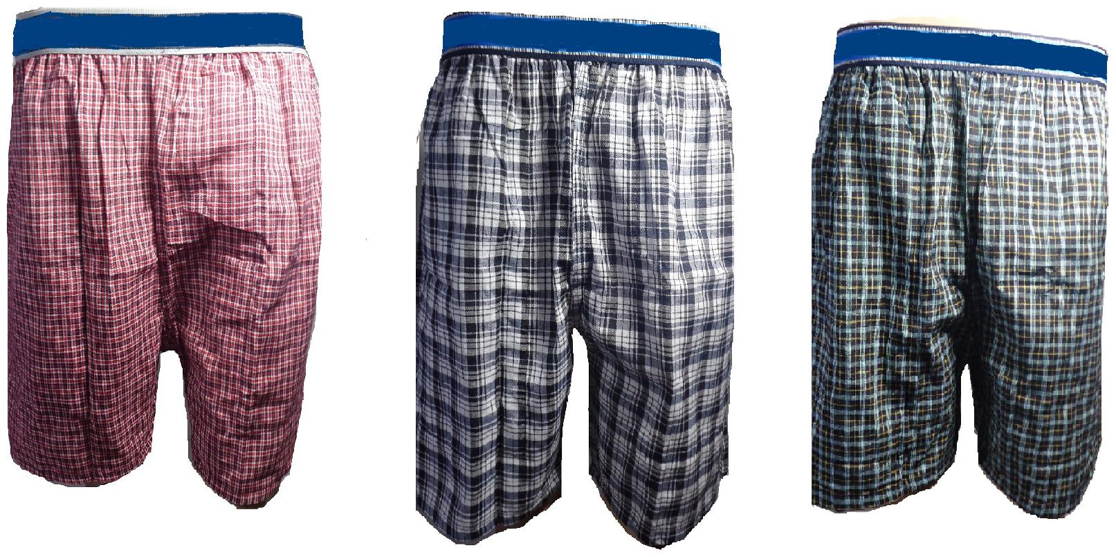

Trend com Cotton Blend Checked Assorted Regular Shorts For Men