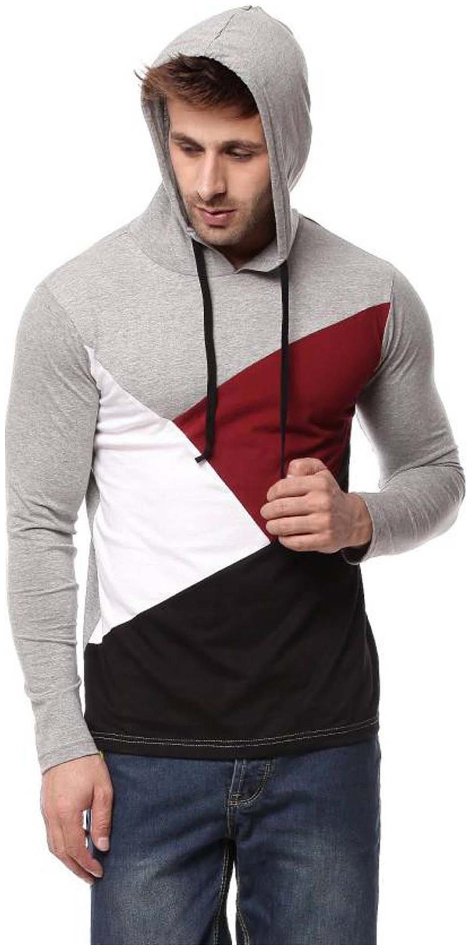 

TREND FULL Men Multi Regular fit Cotton Hood T-Shirt - Pack Of 1