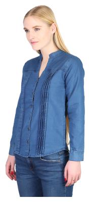 

Lady Bird Women Blue Printed Regular Fit Shirt