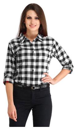 

Lady Bird Women Multi Striped Regular Fit Shirt
