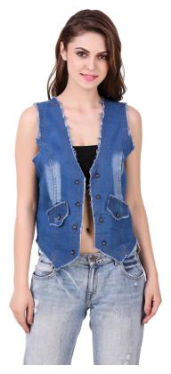 

Trendy Frog Women rough look Light denim shrug Blue Small
