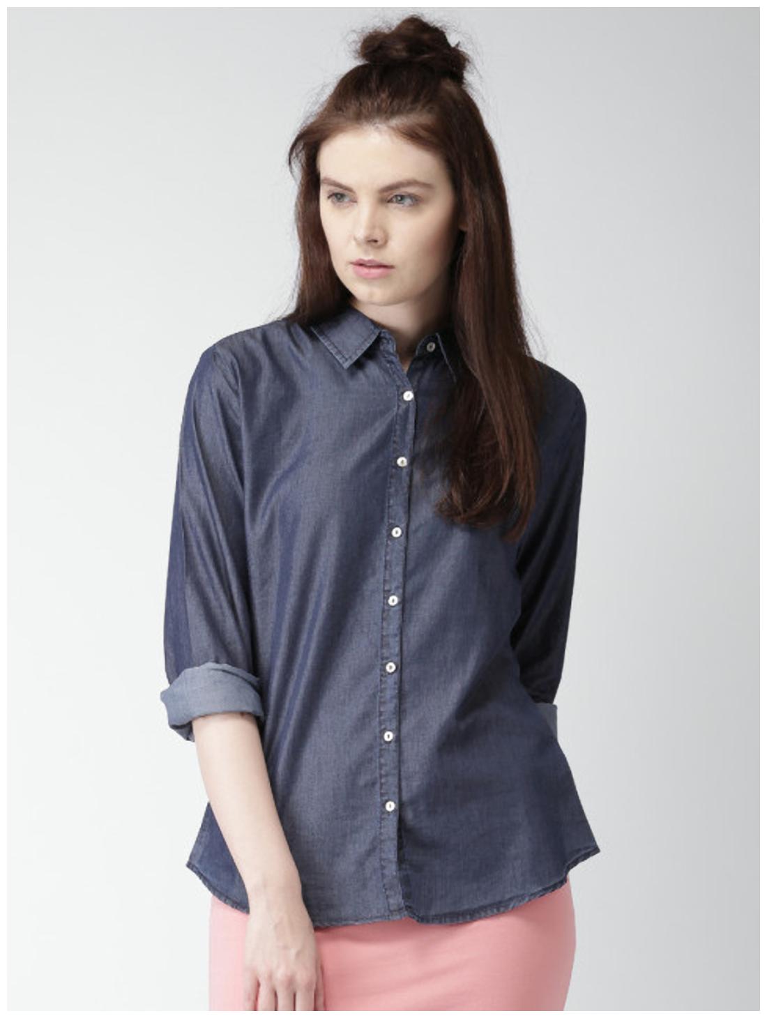 

Trendy frog Women Multi Solid Regular Fit Shirt